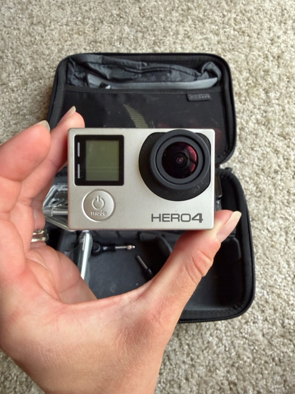 GoPro HERO4 Silver with Case and accessories